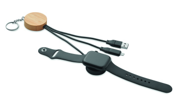 Logotrade advertising products photo of: Key ring with 4 in 1 60W cable