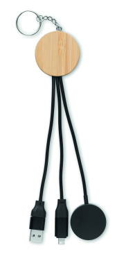 Logotrade promotional item image of: Key ring with 4 in 1 60W cable
