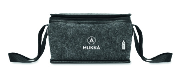 Logo trade promotional giveaways image of: RPET felt cooler bag