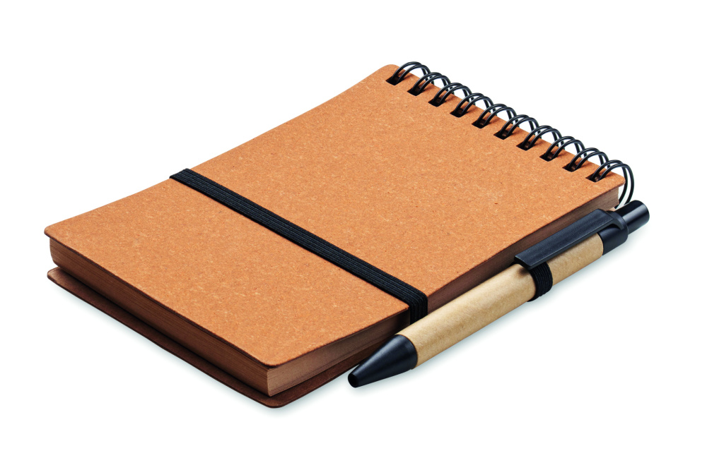 Logo trade promotional merchandise image of: Recycled notebook with ball pen