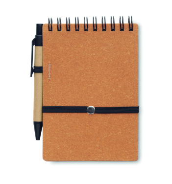 Logo trade corporate gift photo of: Recycled notebook with ball pen