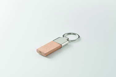 Logotrade promotional merchandise picture of: Key ring with rubber wood