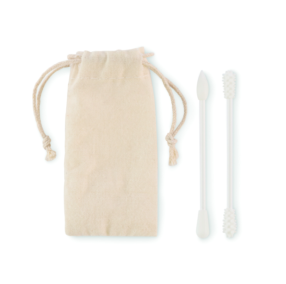 Logo trade corporate gifts image of: Reusable swabs set