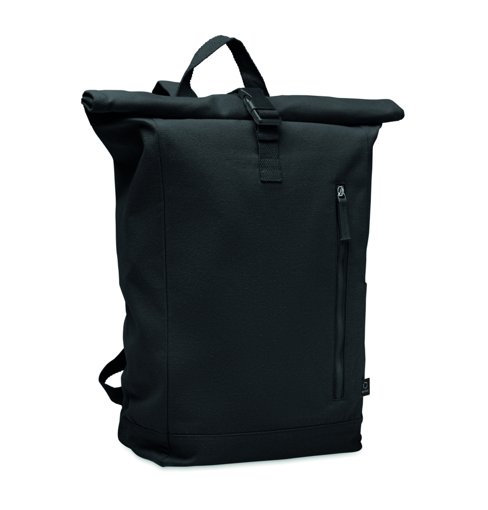Logotrade advertising product image of: Roll top backpack 390 gr/m²