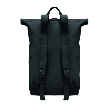 Logo trade advertising products image of: Roll top backpack 390 gr/m²