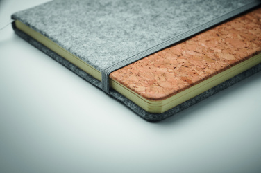 Logo trade advertising product photo of: A5 RPET cork notebook