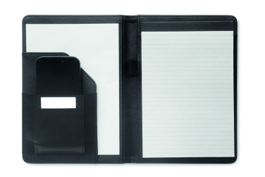 Logo trade advertising product photo of: A5 portfolio 300D RPET