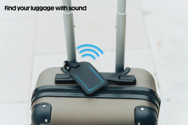 Logo trade corporate gifts image of: Globetrack RCSrPolyester luggage tag with worldwide locating