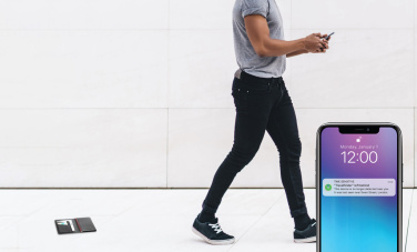 Logo trade corporate gift photo of: Trackmate RCS rpolyester passport holder worldwide locating