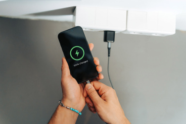 Logotrade promotional item image of: Urban Vitamin Monterey RCS recycled plastic 20W GAN charger