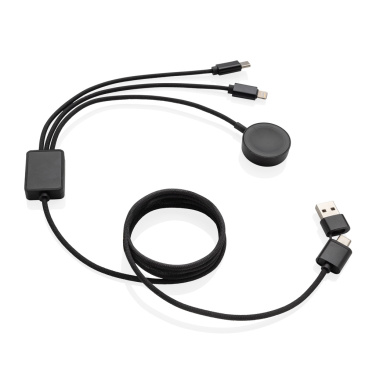 Logo trade promotional items picture of: Terra RCS rPET 6-in-1 charging cable with watch charger