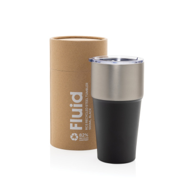 Logotrade promotional items photo of: Fluid RCS certified recycled steel tumbler 500ml