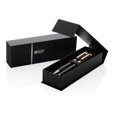 Logo trade business gift photo of: Swiss Peak Luca RCS recycled brass deluxe pen set