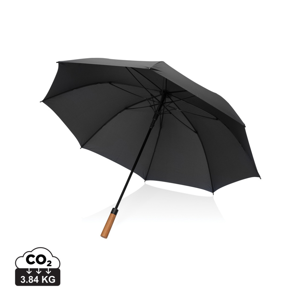 Logo trade promotional giveaways picture of: Tony  Aware™ RPET 30 inch acacia auto open umbrella
