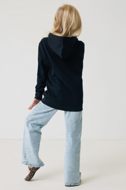 Logo trade corporate gifts image of: Iqoniq Yengo kids recycled cotton hoodie with sidepockets