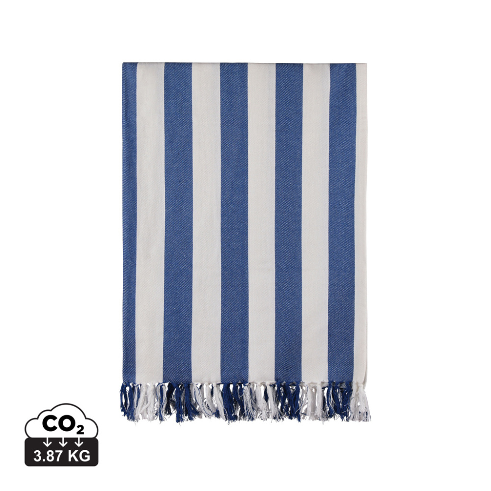 Logotrade advertising products photo of: VINGA Ornos GRS recycled cotton hammam towel