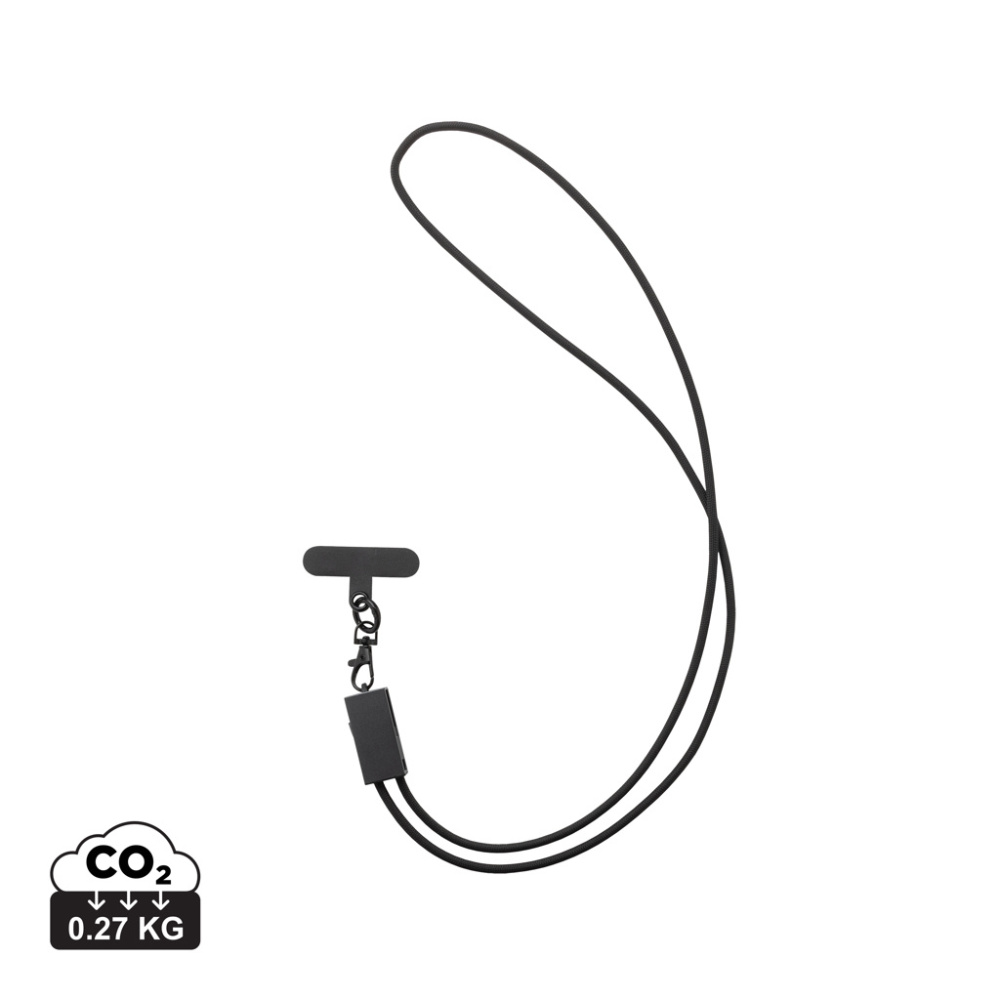 Logo trade promotional merchandise photo of: Terra RCS recycled PET phone cord with dual charge cable
