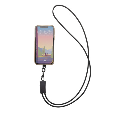 Logotrade promotional items photo of: Terra RCS recycled PET phone cord with dual charge cable