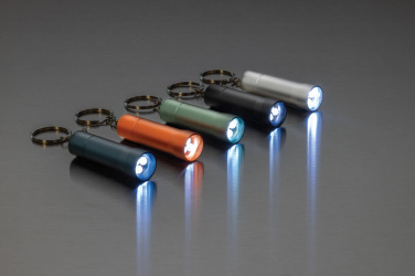Logotrade corporate gift image of: Flash RCS recycled aluminium keychain torch