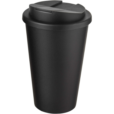 Logo trade business gift photo of: Americano® Eco 350 ml recycled tumbler with spill-proof lid