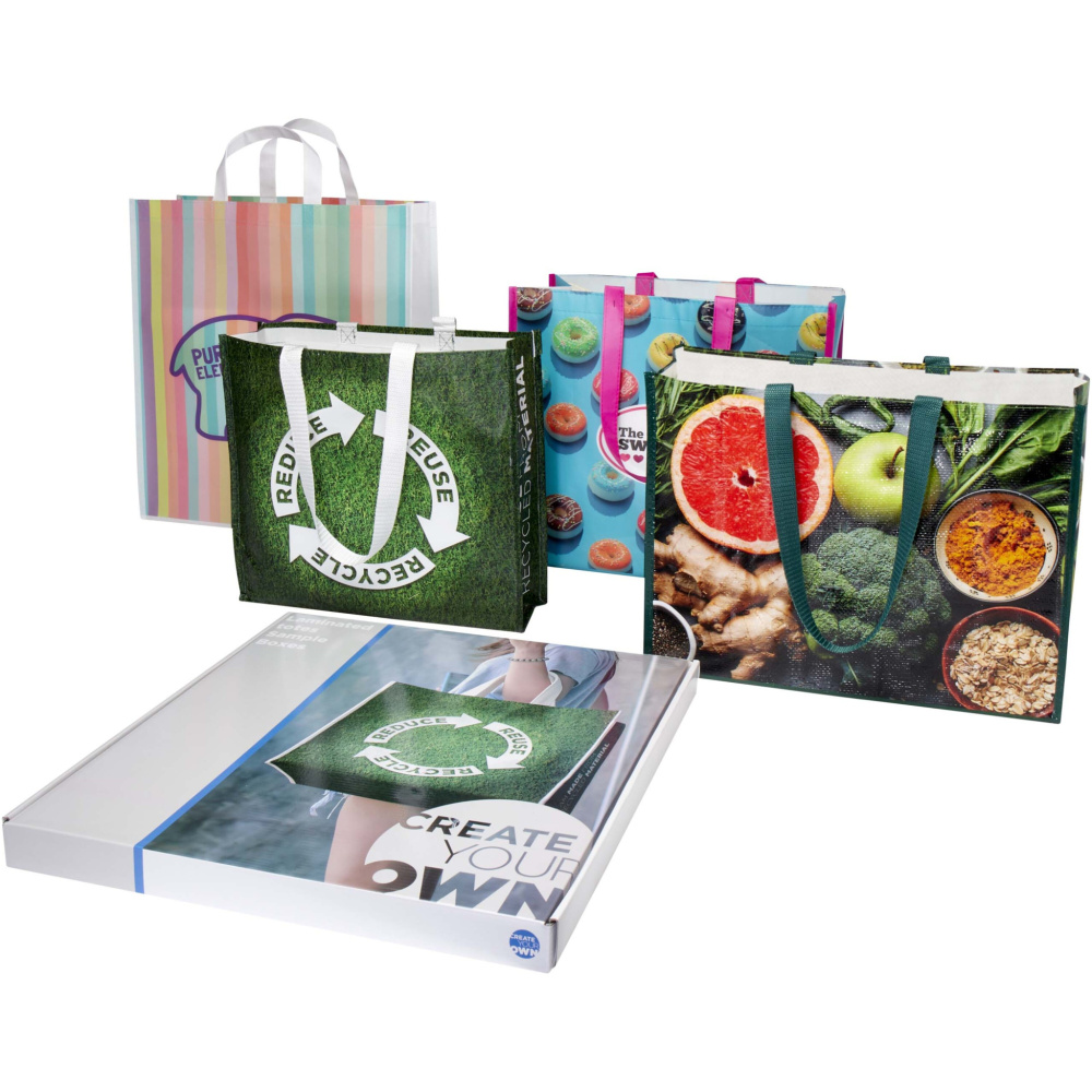 Logo trade promotional items picture of: Laminated totes sample box
