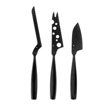 Logotrade business gift image of: BOSKA Cheese Knife Set Monaco+ Black