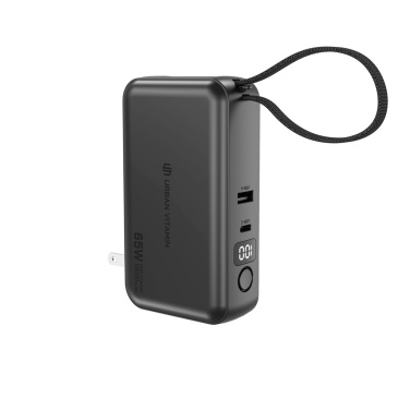 Logo trade business gift photo of: Urban Vitamin Eureka hybrid GANcharger 10000mah powerbank65W
