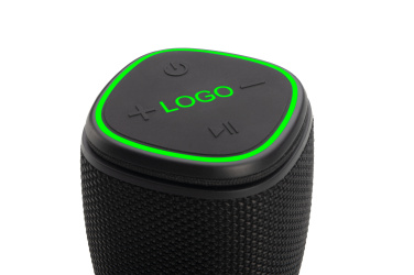 Logo trade advertising products image of: Bluetooth speaker HERMON Schwarzwolf