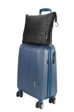 Logo trade corporate gift photo of: Blanket and pillow 2 in 1 AMIATA Schwarzwolf