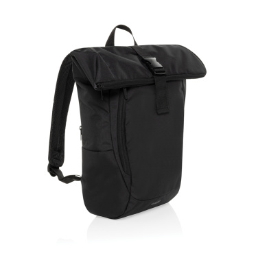 Logo trade promotional gifts image of: Swiss Peak Aware™ RPET Leonard 15.6 inch laptop backpack