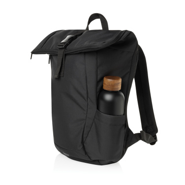 Logo trade promotional gift photo of: Swiss Peak Aware™ RPET Leonard 15.6 inch laptop backpack