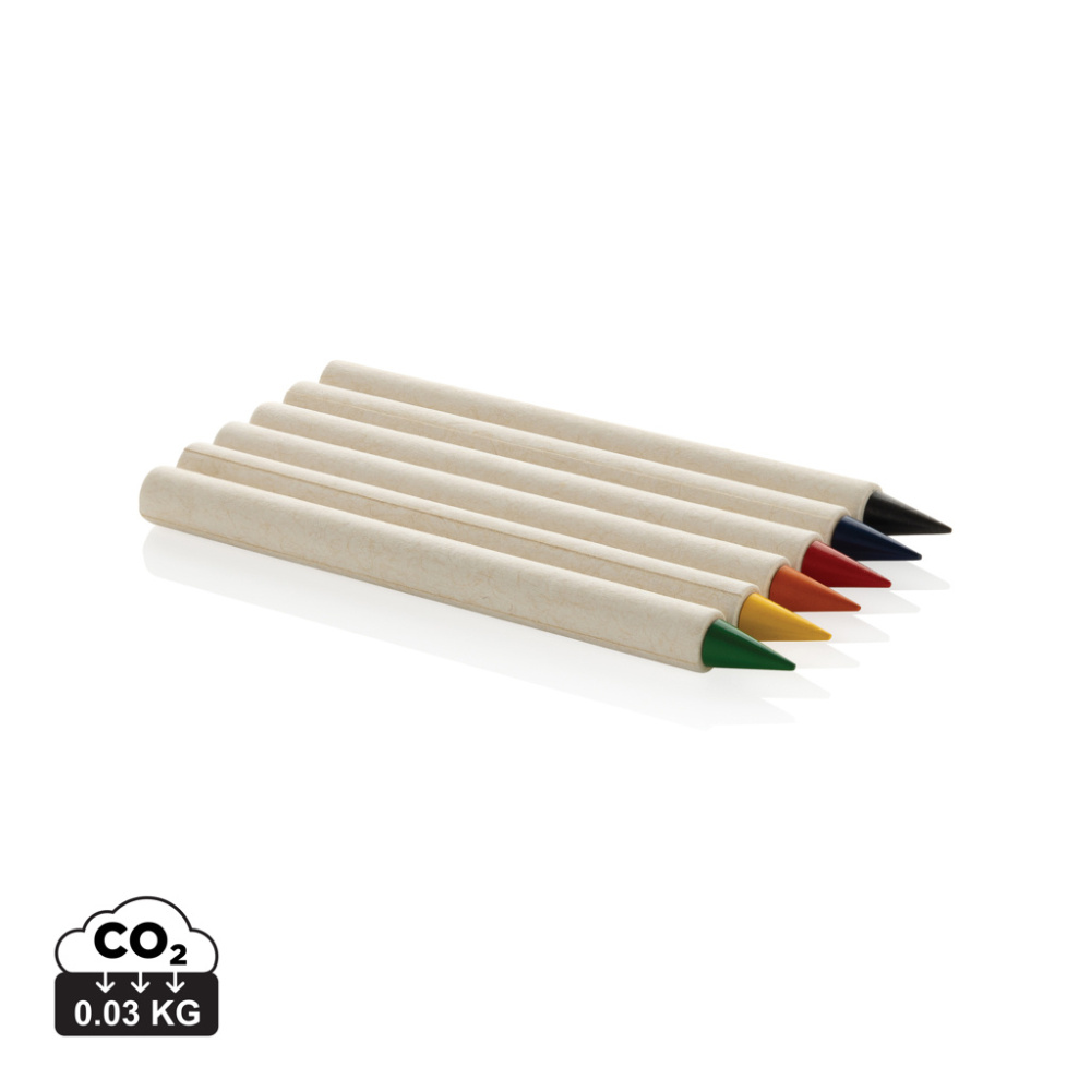 Logotrade promotional gift image of: Micki GRS infinity 6pc colouring pencil set