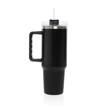 Logo trade promotional merchandise image of: Stadley RCS recycled steel tumbler 1200ML