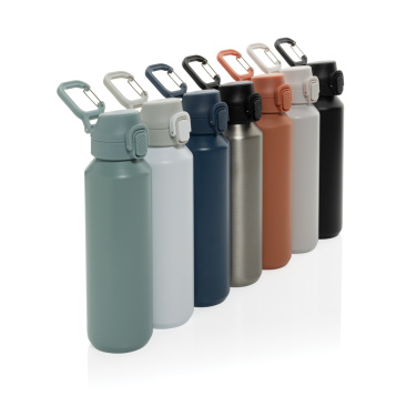 Logotrade promotional item picture of: Via RCS Re-steel lockable sport bottle 600ML