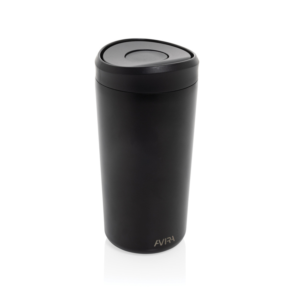 Logotrade promotional item image of: Avira Alix RCS re-steel click tumbler 400ML