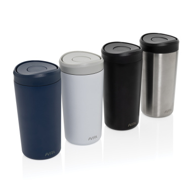 Logo trade promotional merchandise picture of: Avira Alix RCS re-steel click tumbler 400ML
