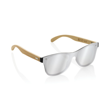 Logotrade business gift image of: Prism RCS recycled plastic sunglasses with bamboo frame