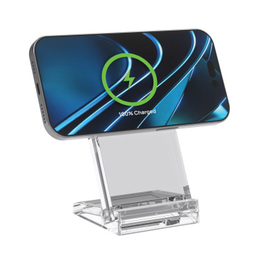 Logo trade advertising products picture of: Magcharge 15W magnetic wireless charging stand