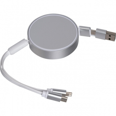 Logotrade promotional gift image of: Charging cable made from recycled aluminum Ostend