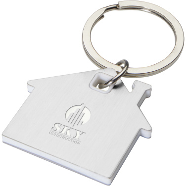 Logotrade promotional giveaway image of: Nook house-shaped keychain