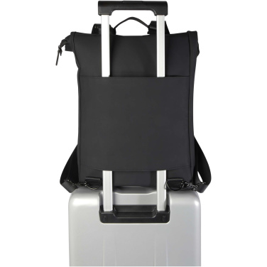 Logo trade promotional giveaway photo of: Turner 15.6" GRS recycled roll-top laptop backpack 12L