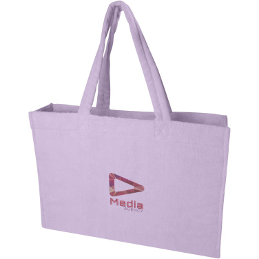 Logo trade promotional products image of: Siam GRS recycled terry beach tote bag 13L