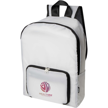 Logo trade promotional merchandise photo of: EcoFold RPET foldable backpack 15L