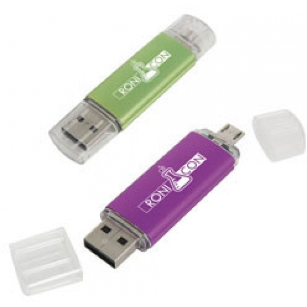 Logotrade promotional item picture of: Metal and plastic OTG USB stick
