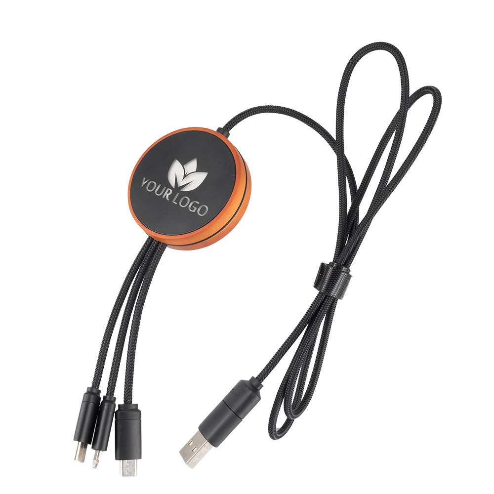 Logotrade promotional giveaway picture of: Big cable 4in1 with illuminated logo - i5w