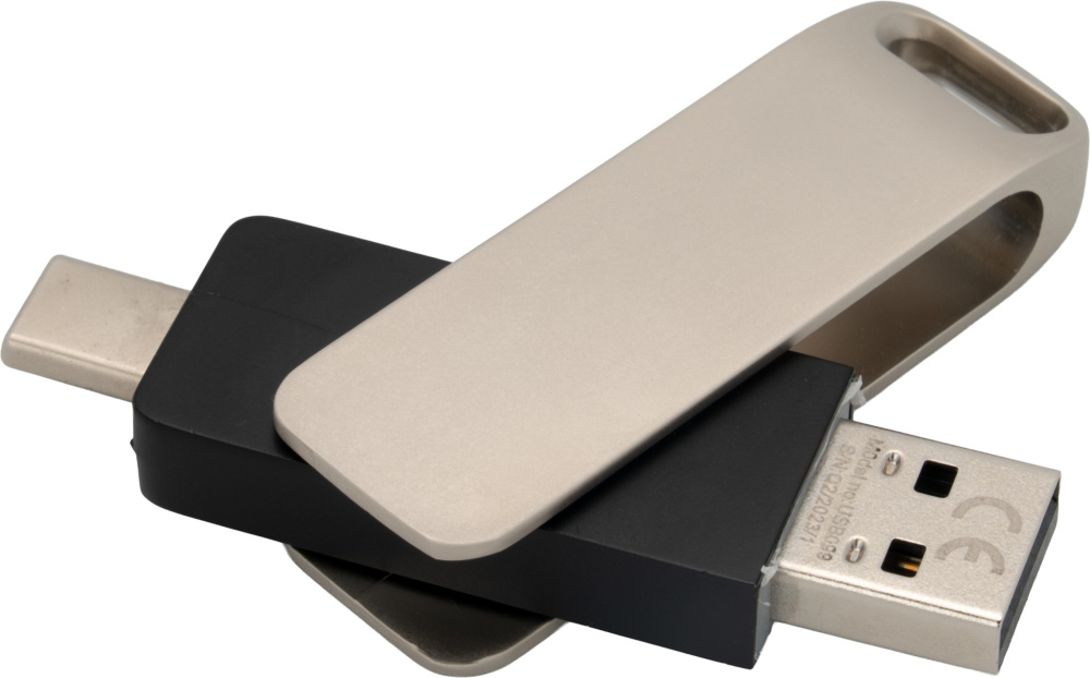 Logo trade advertising products image of: Metal USB stick