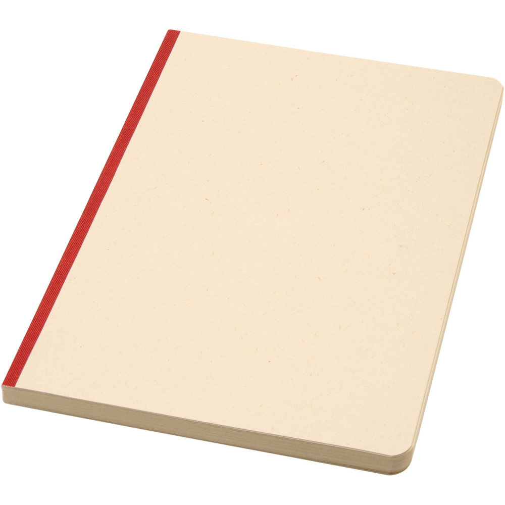 Logo trade advertising product photo of: Liliana A5 sugarcane and RPET soft cover notebook