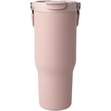 Logo trade promotional merchandise image of: Bronx 900 ml RCS recycled stainless steel copper vacuum insulated tumbler with dual function lid