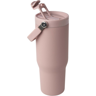 Logo trade promotional items image of: Bronx 900 ml RCS recycled stainless steel copper vacuum insulated tumbler with dual function lid