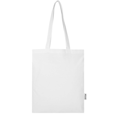 Logo trade business gift photo of: Madras Blend 140 g/m² GRS recycled cotton tote bag 7L
